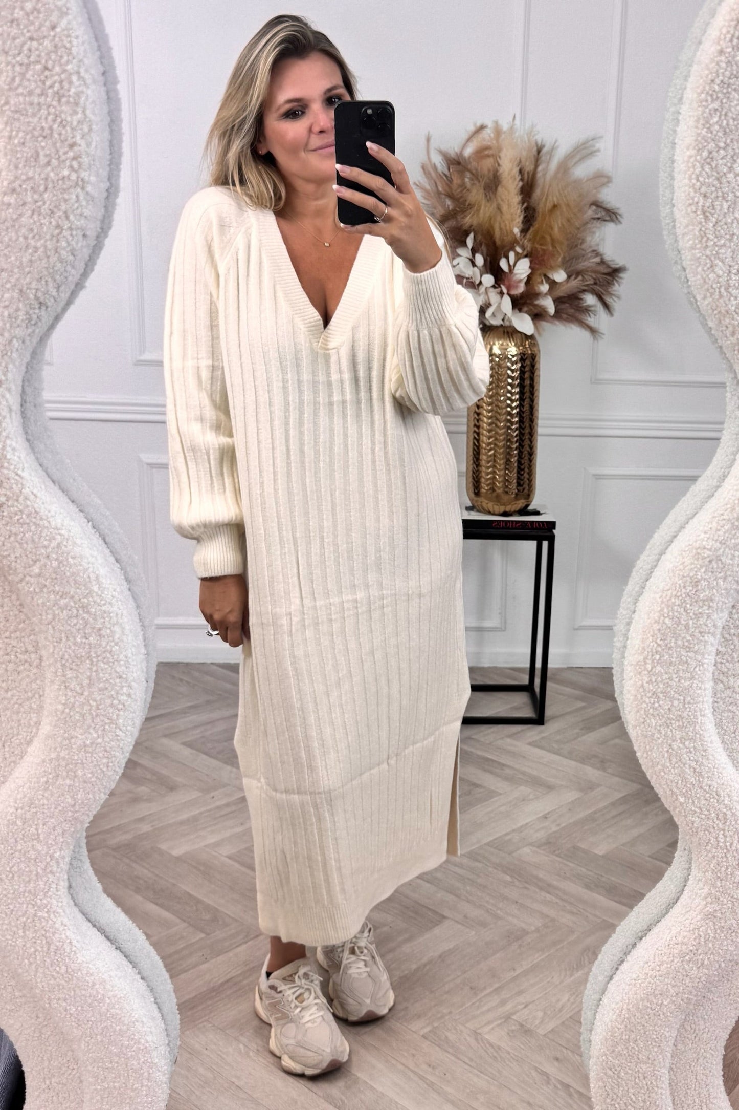 Élora™ | Robe Cozy Élégante – Beige