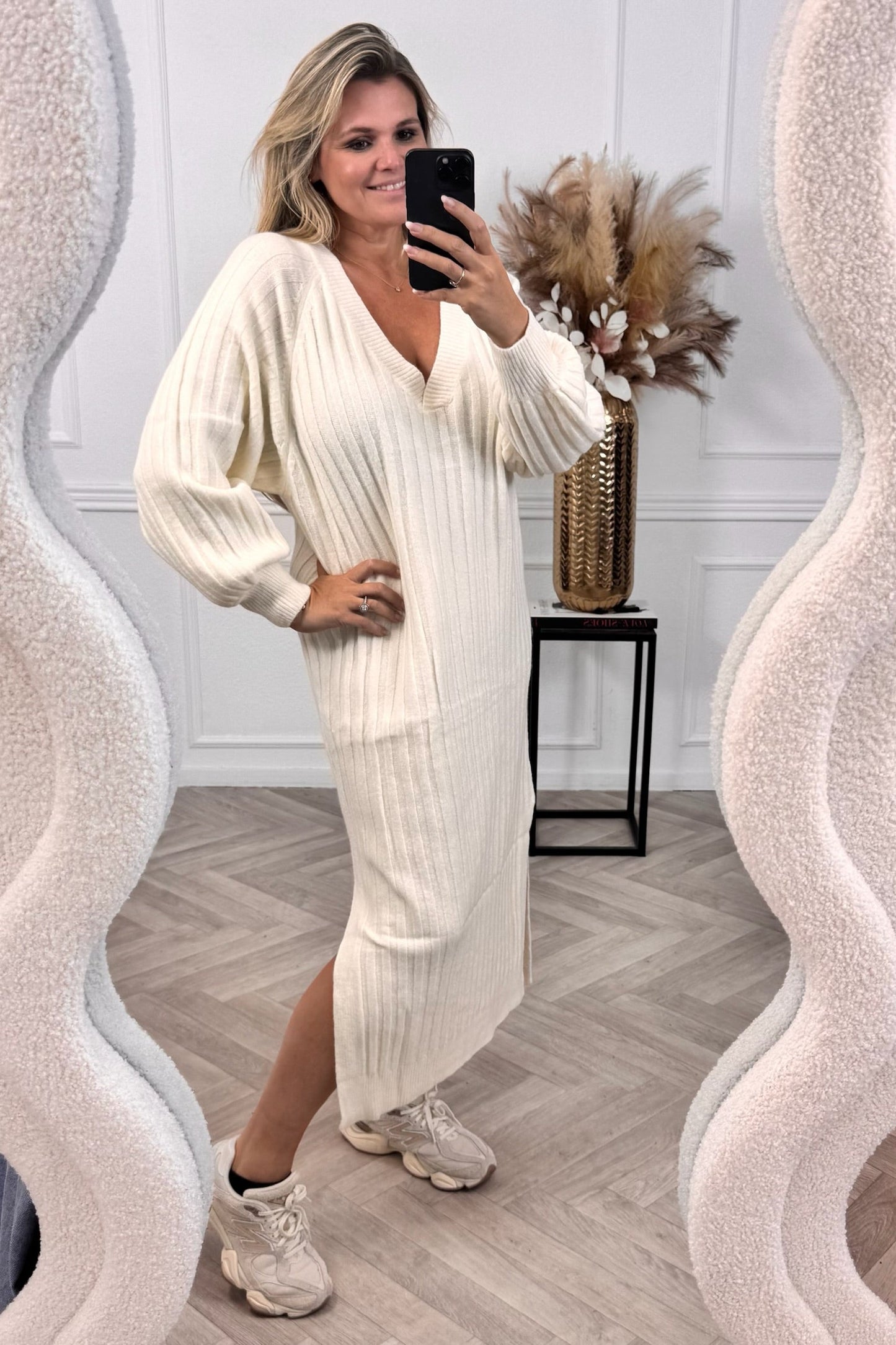 Élora™ | Robe Cozy Élégante – Beige