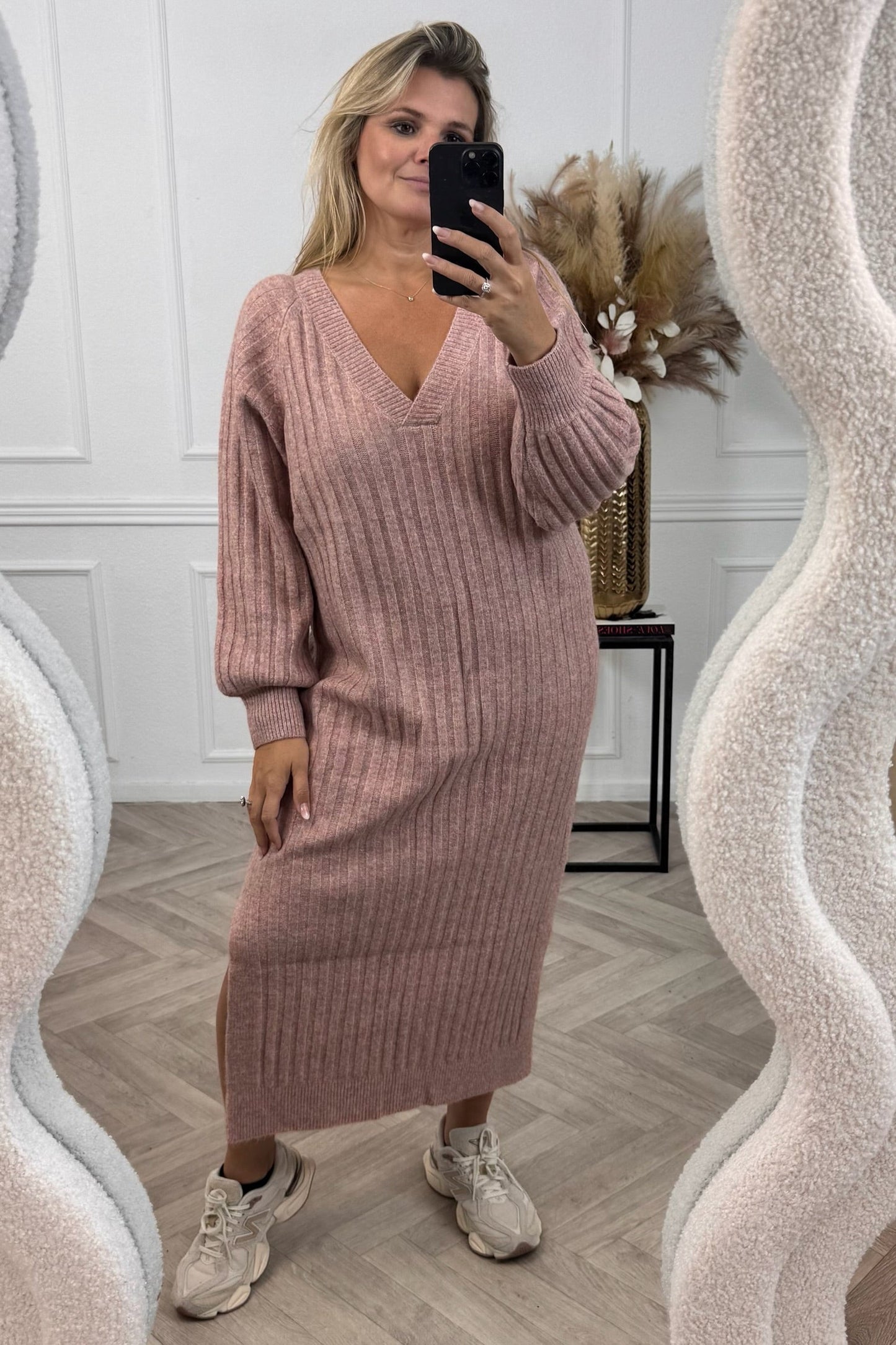 Élora™ | Robe Cozy Élégante - Rose Ancien