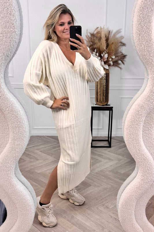 Élora™ | Robe Cozy Élégante – Beige